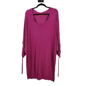 *One A Magenta Pink Lightweight Plus Size Sweater 3X
